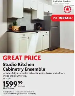 Home Hardware Studio Kitchen Cabinetry Ensemble offer