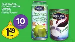 Food Basics CASABLANCA COCONUT WATER OR MILK offer