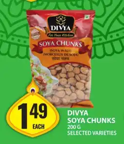 Food Basics DIVYA SOYA CHUNKS offer
