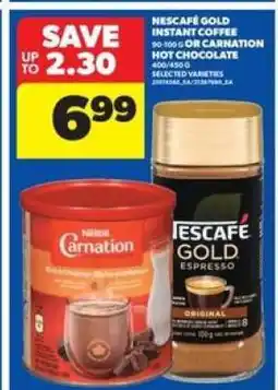 Real Canadian Superstore Nescafé Gold instant coffee or Carnation hot chocolate offer