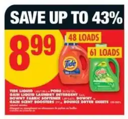 No Frills Tide Liquid / Gain Liquid Laundry Detergent offer