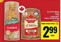 Food Basics Villaggio Bread / Dempster's Whole Grain Bread offer