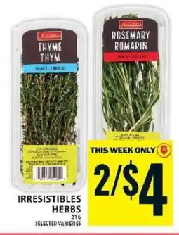 Food Basics IRRESISTIBLES HERBS offer