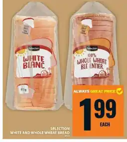 Food Basics Selection White and Whole Wheat Bread offer
