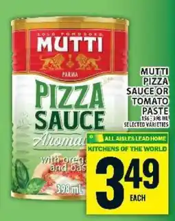 Food Basics Mutti Pizza Sauce or Tomato Paste offer