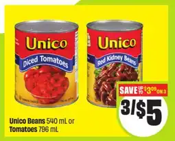 FreshCo Unico Beans 540 mL or Tomatoes 796 mL offer