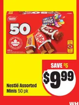 FreshCo Nestle Assorted Minis 50 pk offer