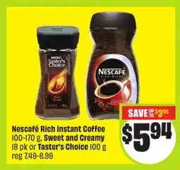 FreshCo Nescafe Rich Instant Coffee 100-170 g, Sweet and Creamy offer