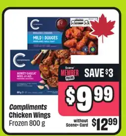 FreshCo Compliments Chicken Wings Frozen 800g offer