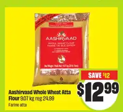 FreshCo Aashirvaad Whole Wheat Atta Flour 9.07 kg offer