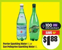 FreshCo Perrier Sparkling Water 1 L or San Pellegrino Sparkling Water 1 L offer