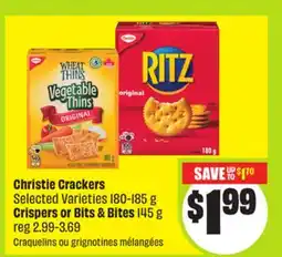 FreshCo Christie Crackers Selected Varieties 180-185 g Crispers or Bits & Bites 1475 g offer