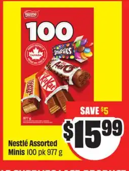FreshCo Nestle Assorted Minis 100 pk 977 g offer