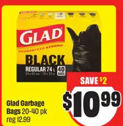 FreshCo Glad Garbage Bags 20-40 pk offer