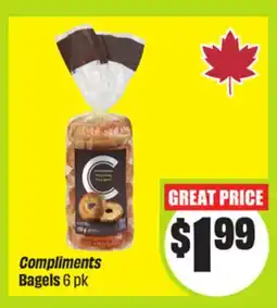 FreshCo Compliments Bagels 6 pk offer