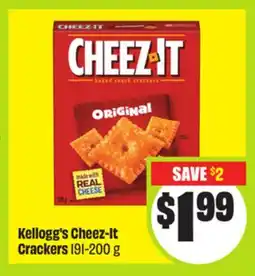 FreshCo Kellogg's Cheez-It Crackers 191-200 g offer