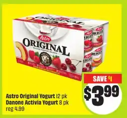 FreshCo Astro Original Yogurt 12 pk Danone Activia Yogurt offer