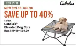 Cabela's Select Cabela's Elevated Dog Cots offer