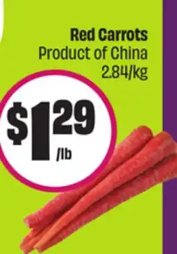 FreshCo Red Carrots Product of China 2.84/kg offer