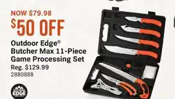 Cabela's Outdoor Edge Butcher Max 11-Piece Game Processing Set offer