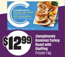 FreshCo Compliments Boneless Turkey Roast With Stuffing Frozen offer