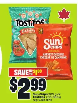FreshCo Sun Chips 205 g or Tostitos 205-300 g offer