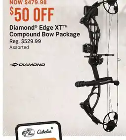 Cabela's Diamond Edge XT Compound Bow Package offer