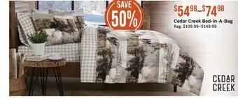 Cabela's Cedar Creek Bed-In-A-Bag offer