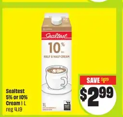 FreshCo Sealtest 5% or 10% Cream 1 L offer