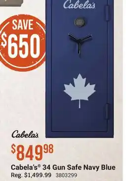 Cabela's Cabela's 34 Gun Safe Navy Blue offer