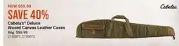 Cabela's Cabela's Deluxe Waxed Canvas Leather Cases offer