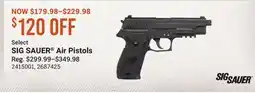Cabela's Select SIG SAUER Air Pistols offer