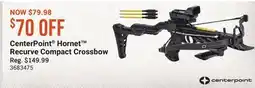 Cabela's CenterPoint Hornet Recurve Compact Crossbow offer