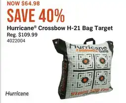 Cabela's Hurricane Crossbow H-21 Bag Target offer