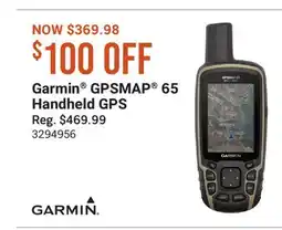 Cabela's Garmin GPSMAP 65 Handheld GPS offer