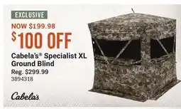 Cabela's Cabela's Specialist XL Ground Blind offer