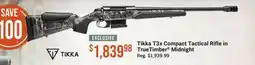 Cabela's Tikka T3x Compact Tactical Rifle in TrueTimber Midnight offer