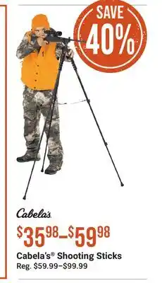 Cabela's Cabela's Shooting Sticks offer