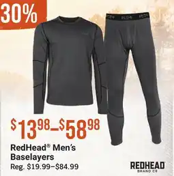 Cabela's RedHead Men's Baselayers offer