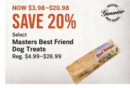 Cabela's Select Masters Best Friend Dog Treats offer