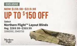 Cabela's Northern Flight Layout Blinds offer