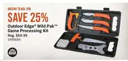 Cabela's Outdoor Edge Wild Pak Game Processing Kit offer