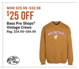 Cabela's Bass Pro Shops Vintage Crews offer