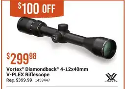 Cabela's Vortex Diamondback 4-12x40mm V-PLEX Riflescope offer