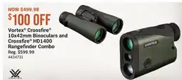 Cabela's Vortex Crossfire 10x42mm Binoculars and Crossfire HD1400 Rangefinder Combo offer