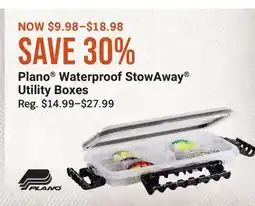 Cabela's Plano Waterproof StowAway Utility Boxes offer