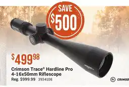 Cabela's Crimson Trace Hardline Pro 4-16x50mm Riflescope offer