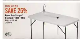 Cabela's Bass Pro Shops Folding Fillet Table offer