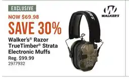 Cabela's Walker's Razor TrueTimber Strata Electronic Muffs offer