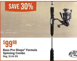 Cabela's Bass Pro Shops Formula Spinning Combo offer